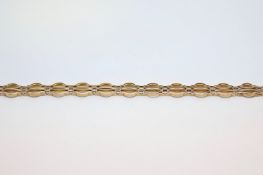 A 15ct gold bracelet, stamped 15ct to latch, gross weight approximately 17.2g, approximately 19.