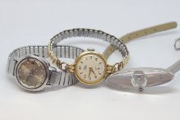 Three ladies watches including Seiko automatic and Calvin Klein