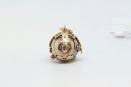 9ct yellow gold Masonic ball pendant/charm
