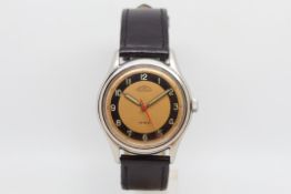 Gentlemen's Garnatex Wristwatch, circular dial with luminor arabic numerals, 35mm stainless steel