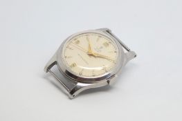 Gentlemen's Tudor Royal Vintage Wristwatch, circular beige dial with both Arabic and baton hour