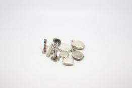 A quantity of mostly silver jewellery including lockets and cufflinks, weighing approximately 44g