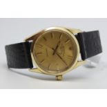 Gentleman's Rolex Air King Wristwatch, circular champagne dial with gold baton hour markers,