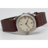 Gentleman's Omega Vintage Wristwatch, circular dial with both baton and arabic numerals and a