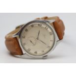 Gents Omega Oversized Vintage Wristwatch, circular dial with arabic numerals and an outer minute