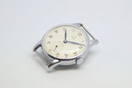 Gentlemen's Vintage Tudor Wristwatch, circular dial with arabic numerals and a subisdary second dial