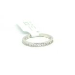 Tiffany & Co diamond half eternity ring, seventeen round brilliant cut diamonds weighing an