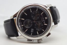 Unreserved - Gentlemen's Links of London Chronograph wristwatch, over sized black dial, three