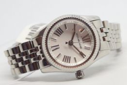 Unreserved - Ladies' Michael Kors, silver dial with Roman numerals, 21mm oyster style case, model