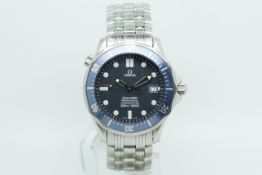 Gentlemen's Omega Seamaster Professional Wristwatch w/ Warranty Card, circular textured dial with