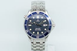 Gentlemen's Omega Seamaster Professional Divers Wristwatch, circular textured navy blue dial with