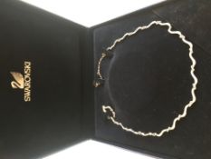 Swarovski - Chrystal set riviere necklace, boxed