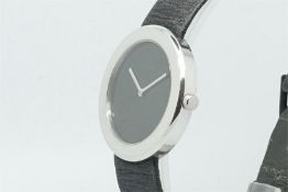 Gentleman's Omega Art Collection 18ct White Gold Wristwatch w/ Warranty, -NO RESERVE- circular black