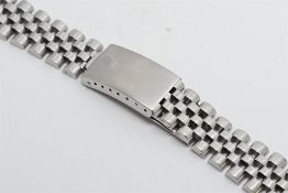 Gentlemen's Rolex Stainless Steel Jubilee Bracelet, 18cm length x 20mm.