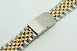 Gentlemen's Rolex Bi Metal Jubilee Bracelet, 13.5cm length x 20mm.