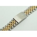 Gentlemen's Rolex Bi Metal Jubilee Bracelet, 13.5cm length x 20mm.