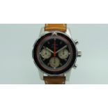 Rare Gentlemen's Enicar Aqua Graph Ref. 072-02-02 Valjoux 72 Vintage Chronograph Wristwatch