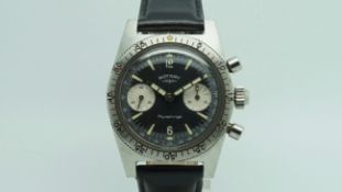 Gentlemen's Rotary Aquaplunge Valjoux 7733 Vintage Chronograph Wristwatch