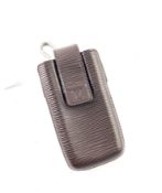 LOUIS VUITTON- A brown Epi leather phone holder. U