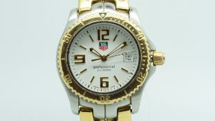 Gentlemen's Tag Heuer Professional, circular white dial, bi colour case and bracelet, ref. WT1250