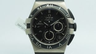 Omega Constellation Double Eagle Mission Hills World Cup edition, black dial, 37mm case, original