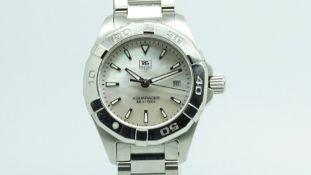 Ladies' Tag Heuer Aquaracer, mother of pearl dial stainless steel case and bracelet, ref. WAY1412,