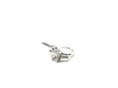 Paste set ring, mounted in 18ct white gold, ring size N