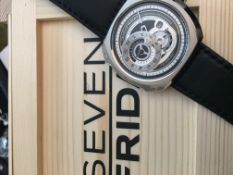 Gentlemen's Seven Friday automatic wristwatch, new unworn, 50mm stainless steel case, retrograde