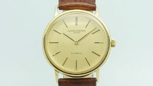 Gentlemen's Vacheron & Constantin 18ct Wristwatch, circular champagne dial with two tone baton