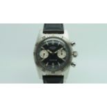 Gentlemen's Rotary Aquaplunge Valjoux 7733 Vintage Chronograph Wristwatch, circular dark navy twin