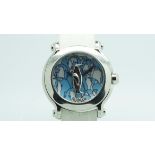 Ladies Chopard Penguin Ltd Edition Wristwatch, circular teon tone dial with repeated peguin graphic,