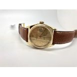 Gentlemen's Rolex Datejust 18ct Gold Ref. 16000 Wristwatch, circular champagne linen dial with