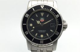 Gents Tag Heuer Professional 200 Meters Ref. 929213G, circular black dial with luminous hour markers