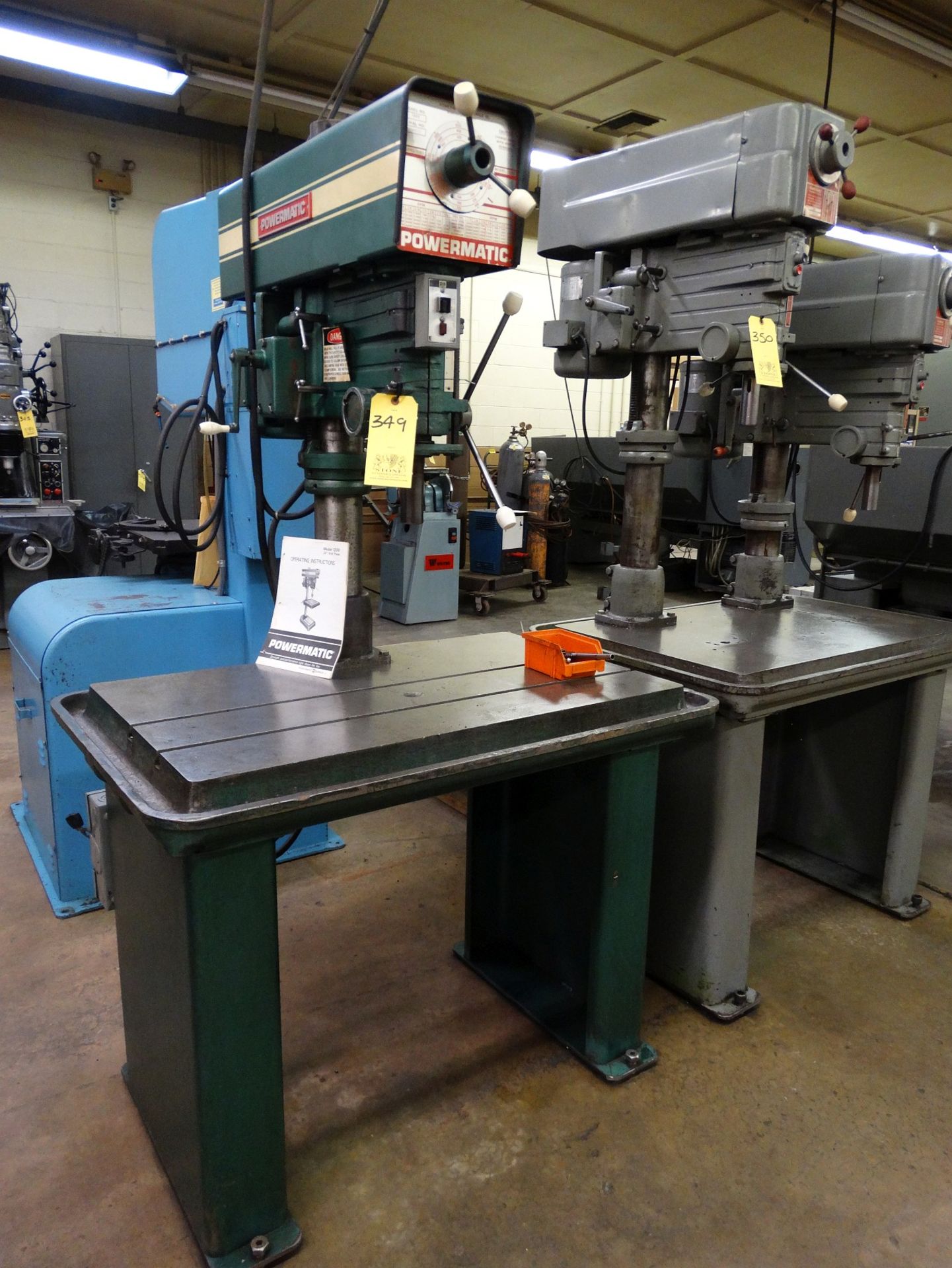 Powermatic Drill Press, Mdl 1200, 24" x 40" Table, 20", Variable Speed, SN 7920V084