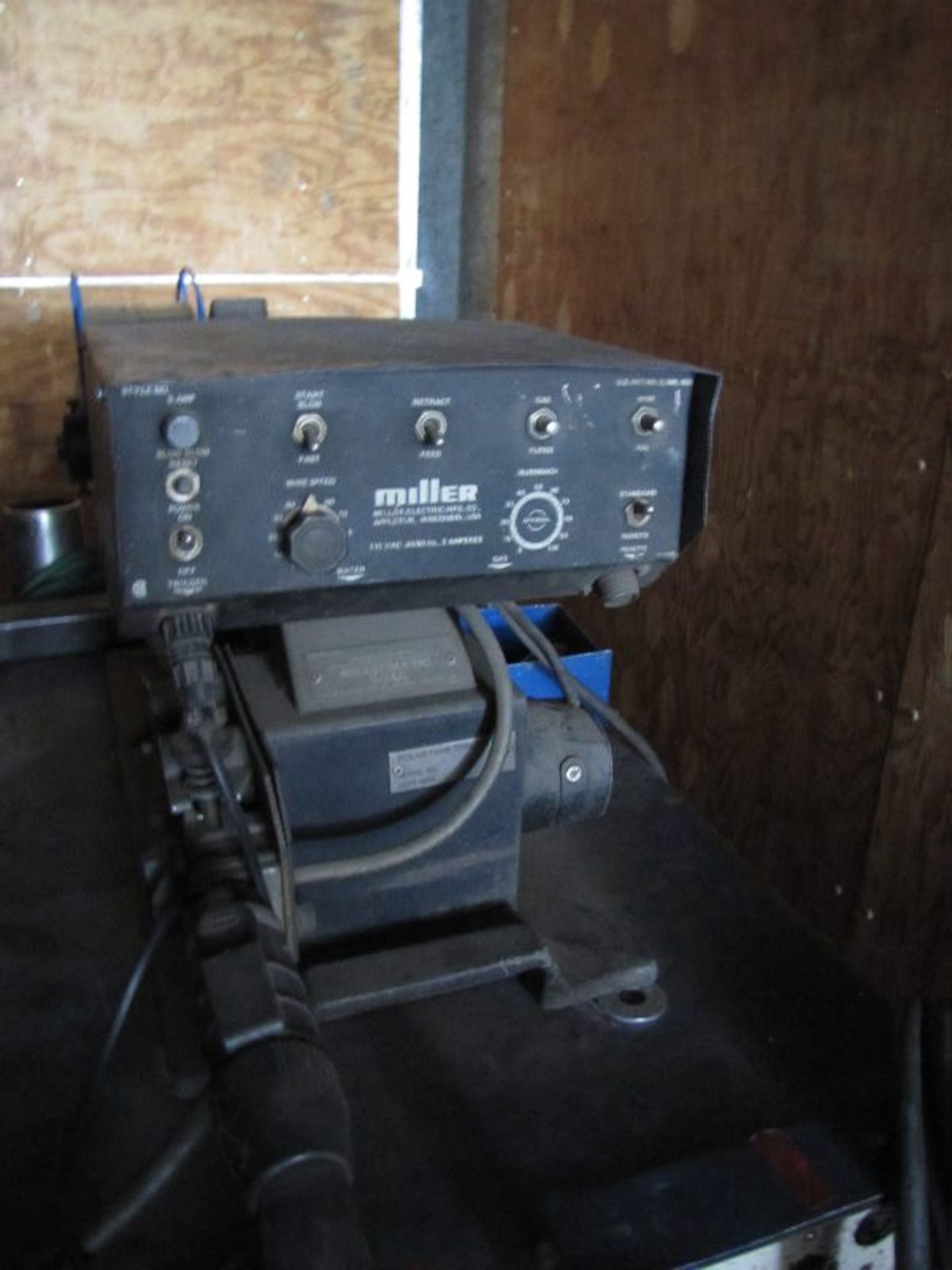 Miller Model MP-45E constant DC Welding Power Source, S/N: HJ200463, with Miller Matic S-54A Wire - Image 2 of 3