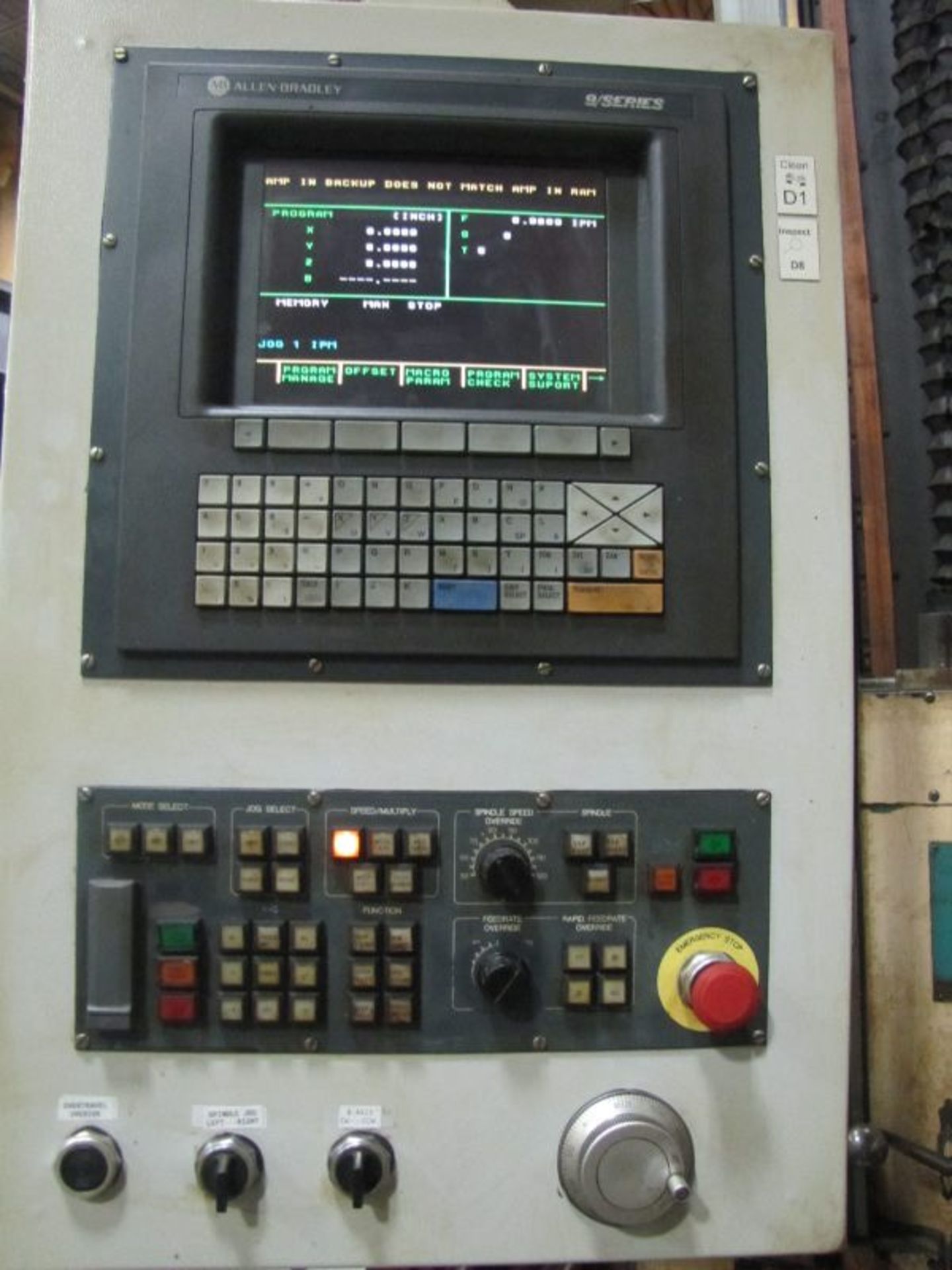 Giddings & Lewis Model H6T CNC 6” HBM, MFG.1974, Updated in 2014 with Allen Bradley 9 Series CNC Con - Image 4 of 12