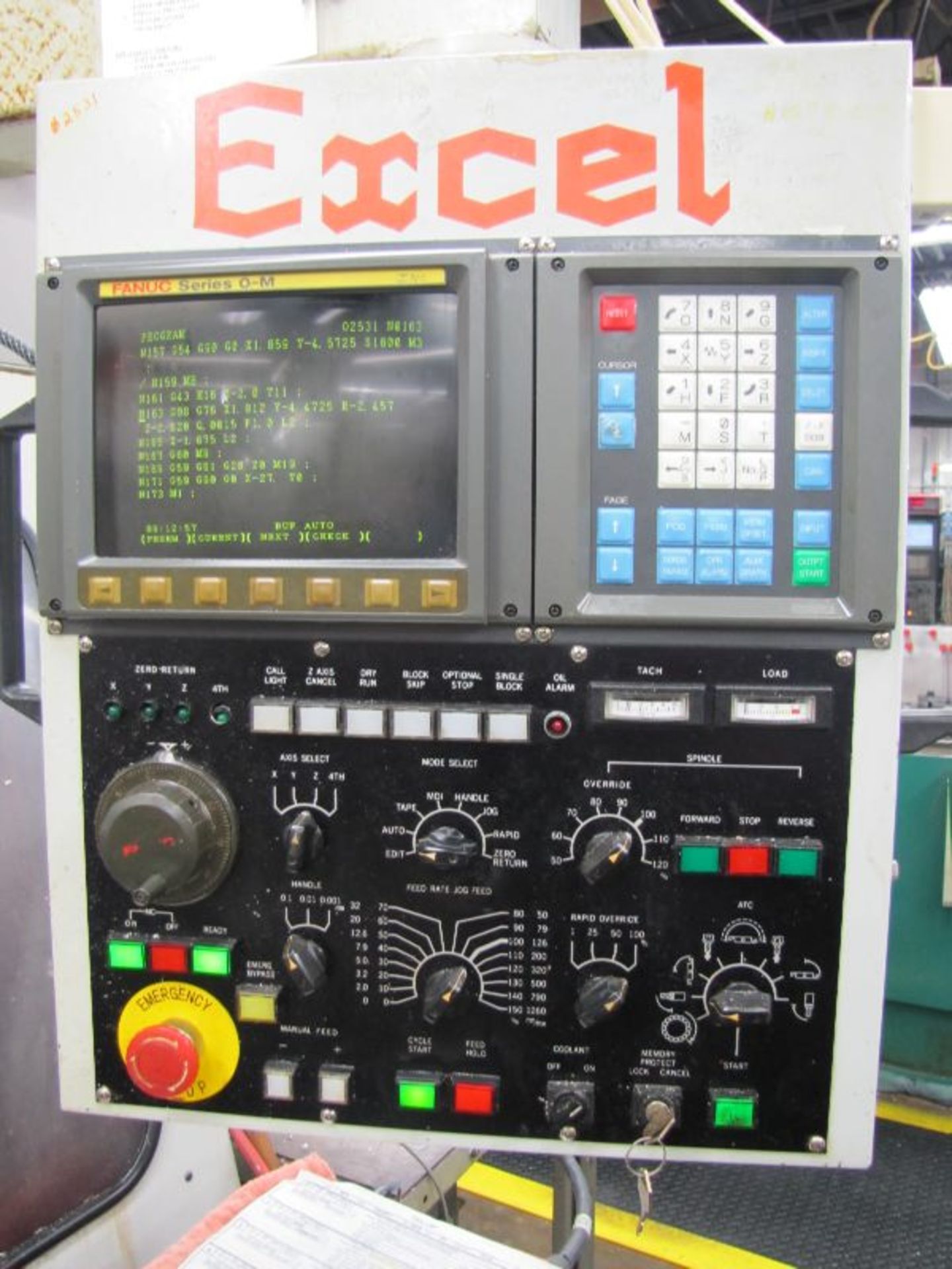 Excel Model 810 Vertical Machining Center with Fanuc Series O-M Control, S/N: ES 81706 Travels: - Image 3 of 6