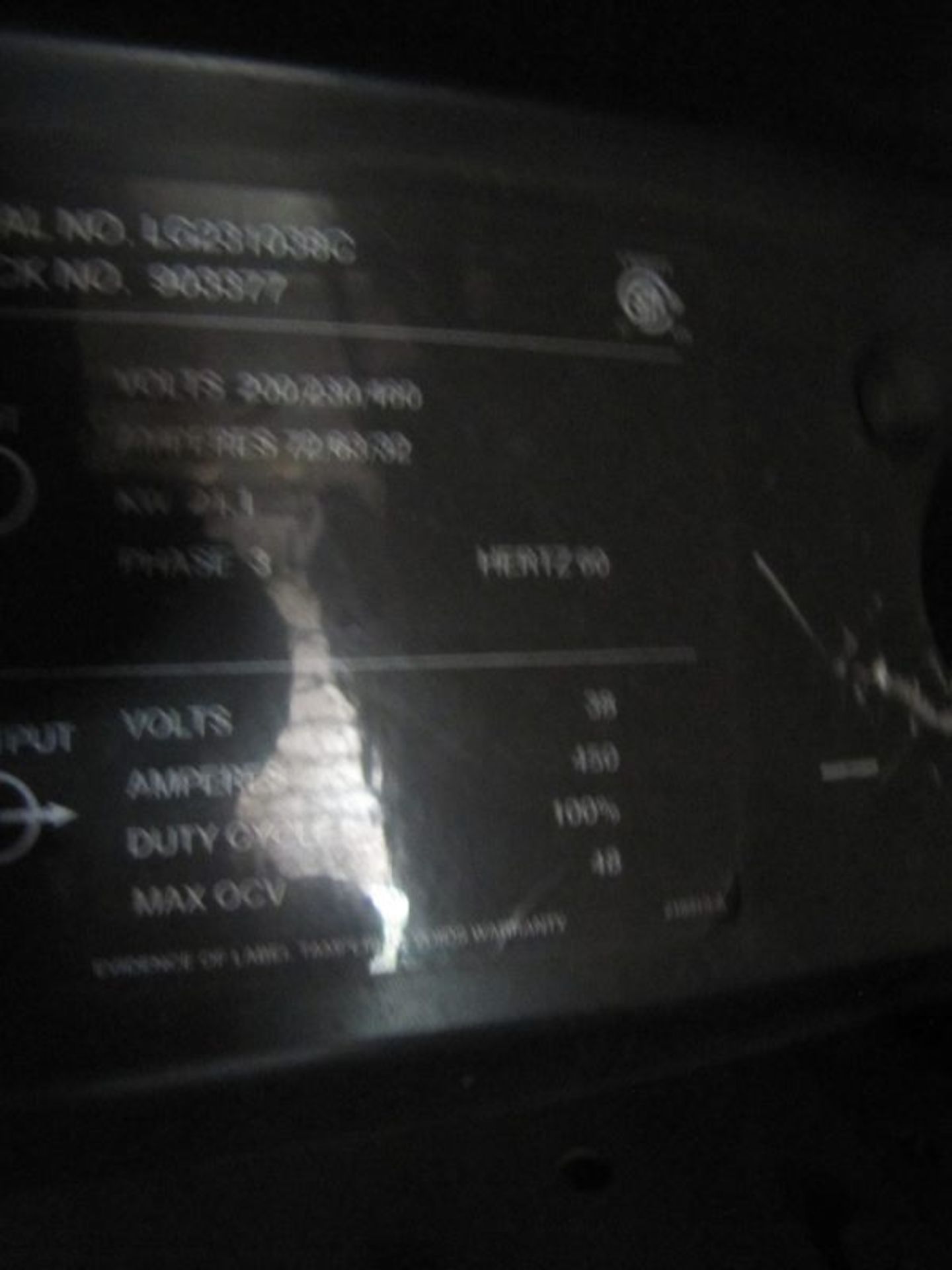 Miller Delta Weld 452 CV/DC Welding Power Source, S/N: LG231038C, Asset # W108, With Cable and - Image 5 of 6