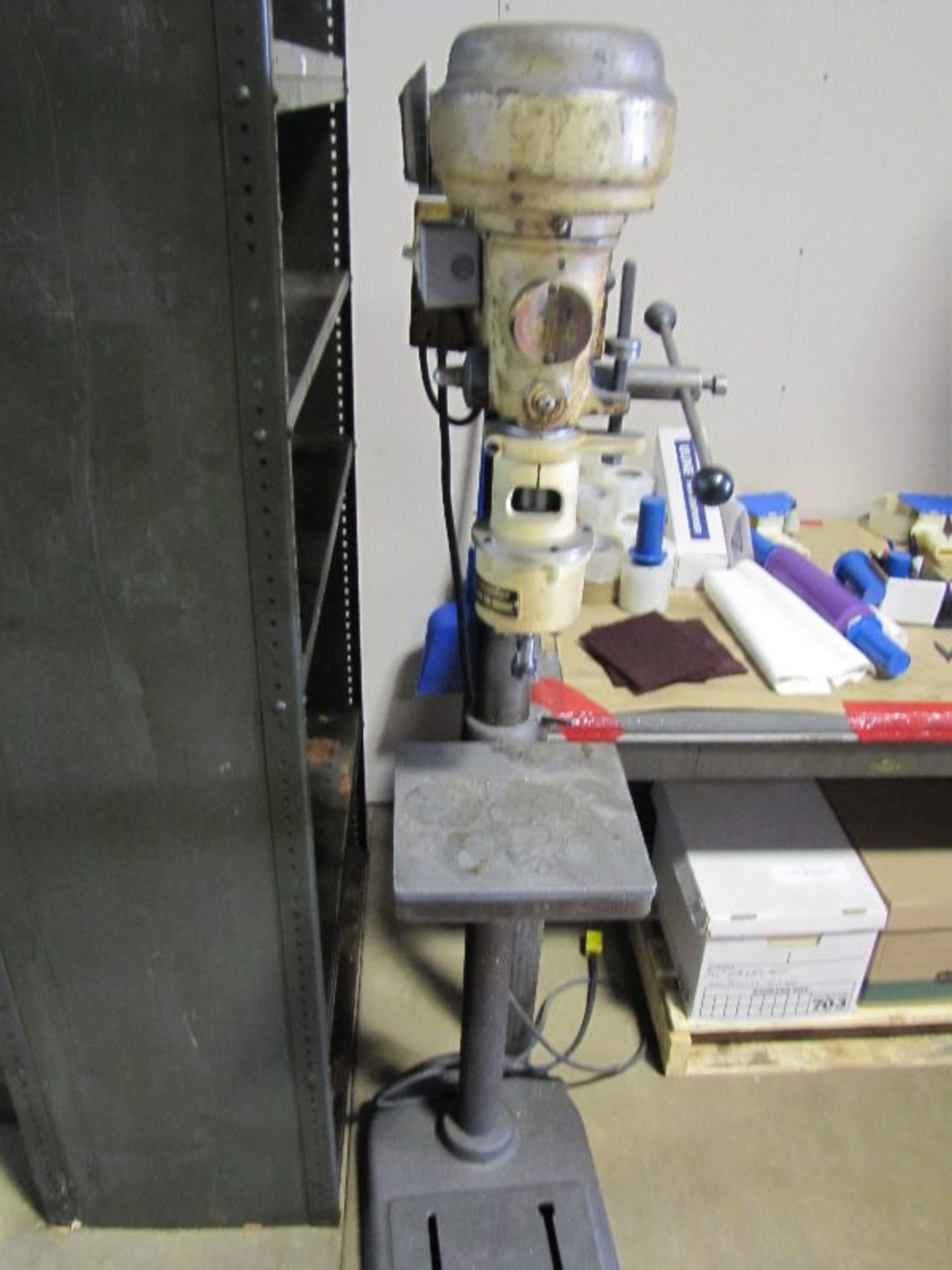 Southbend 14” Pedestal Type Belt Drive Drill Press, 10” X 10” Adjustable Table, Procunier Model #2 - Image 5 of 5