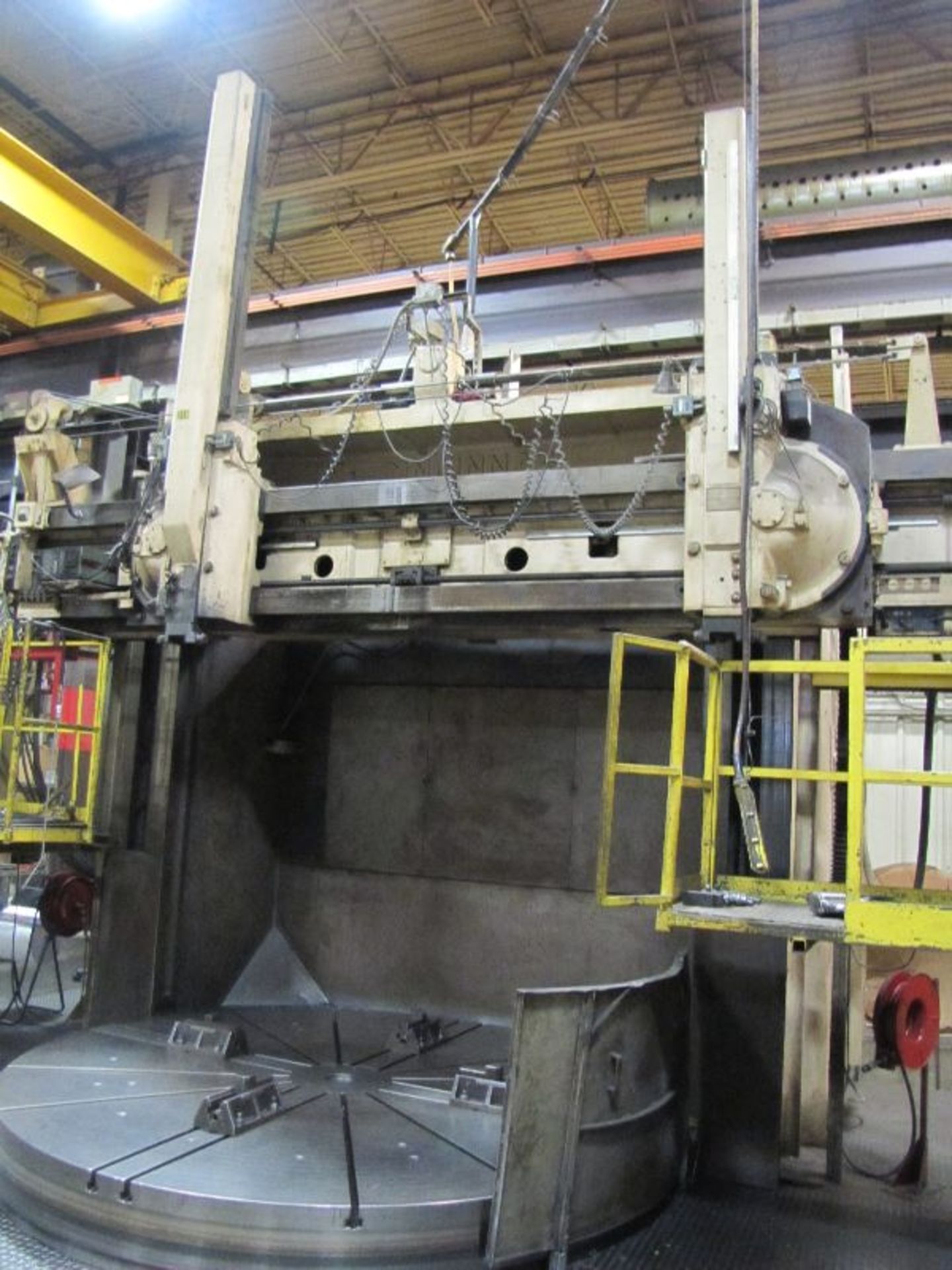 Cincinnati Hypro 120” Vertical Boring Mill, Rebuilt 1989, 120” 4 Jaw Chuck, - Image 2 of 10