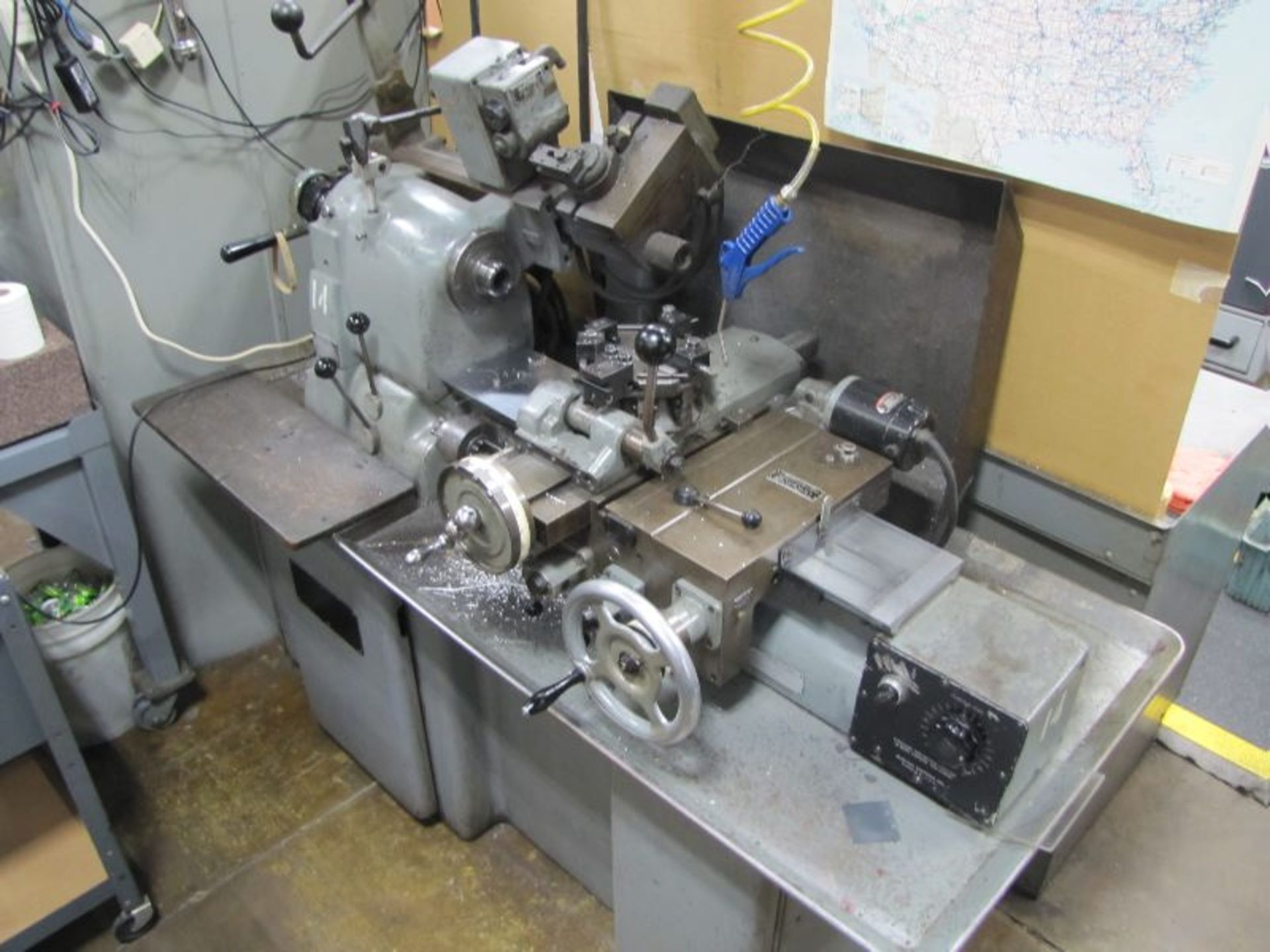 Hardinge HC Chucker, S/N: HCR 205A, Threading Attachment, 8 Station Turret, Turret Travel 13”, 5C - Image 4 of 7