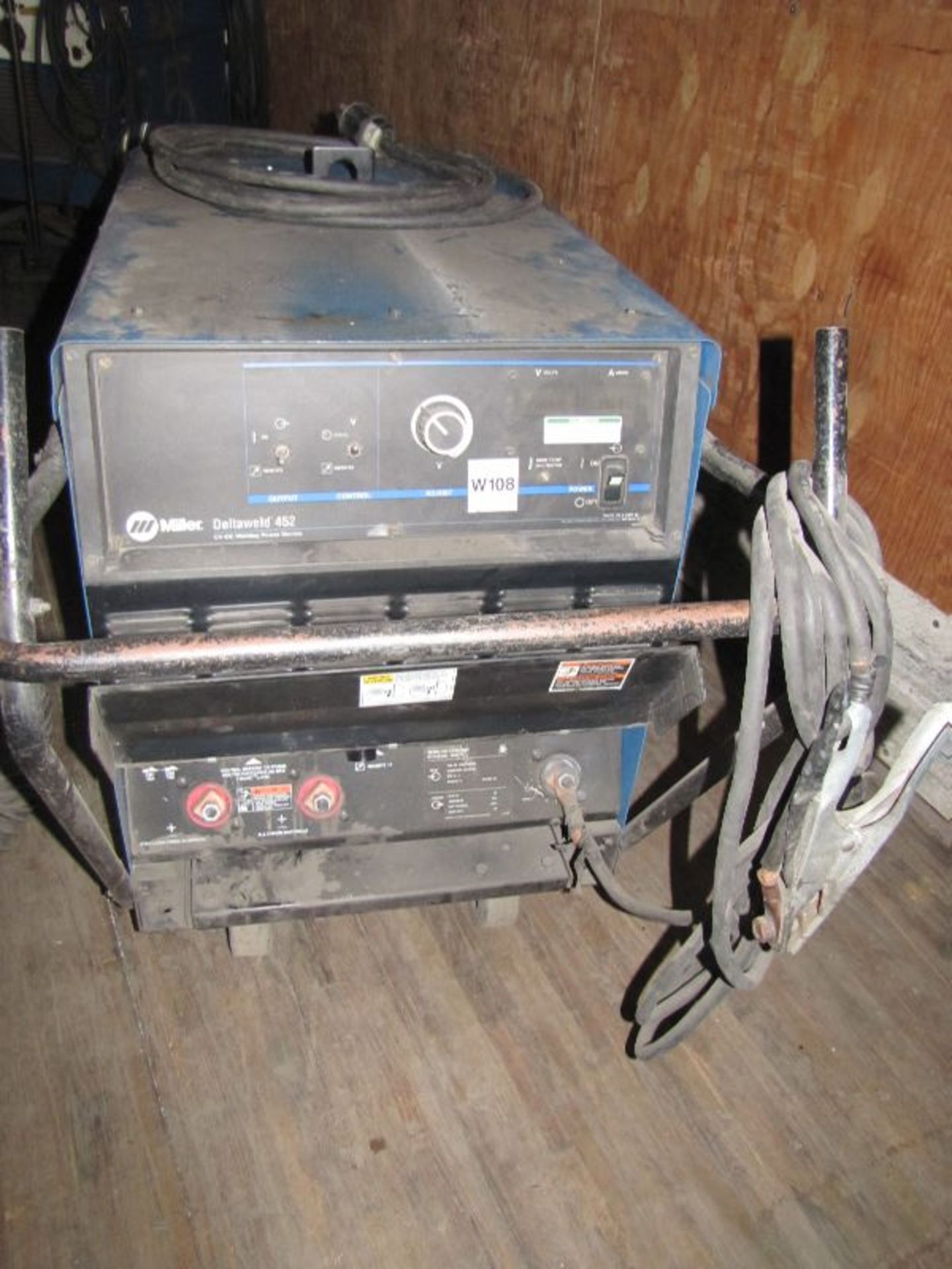 Miller Delta Weld 452 CV/DC Welding Power Source, S/N: LG231038C, Asset # W108, With Cable and