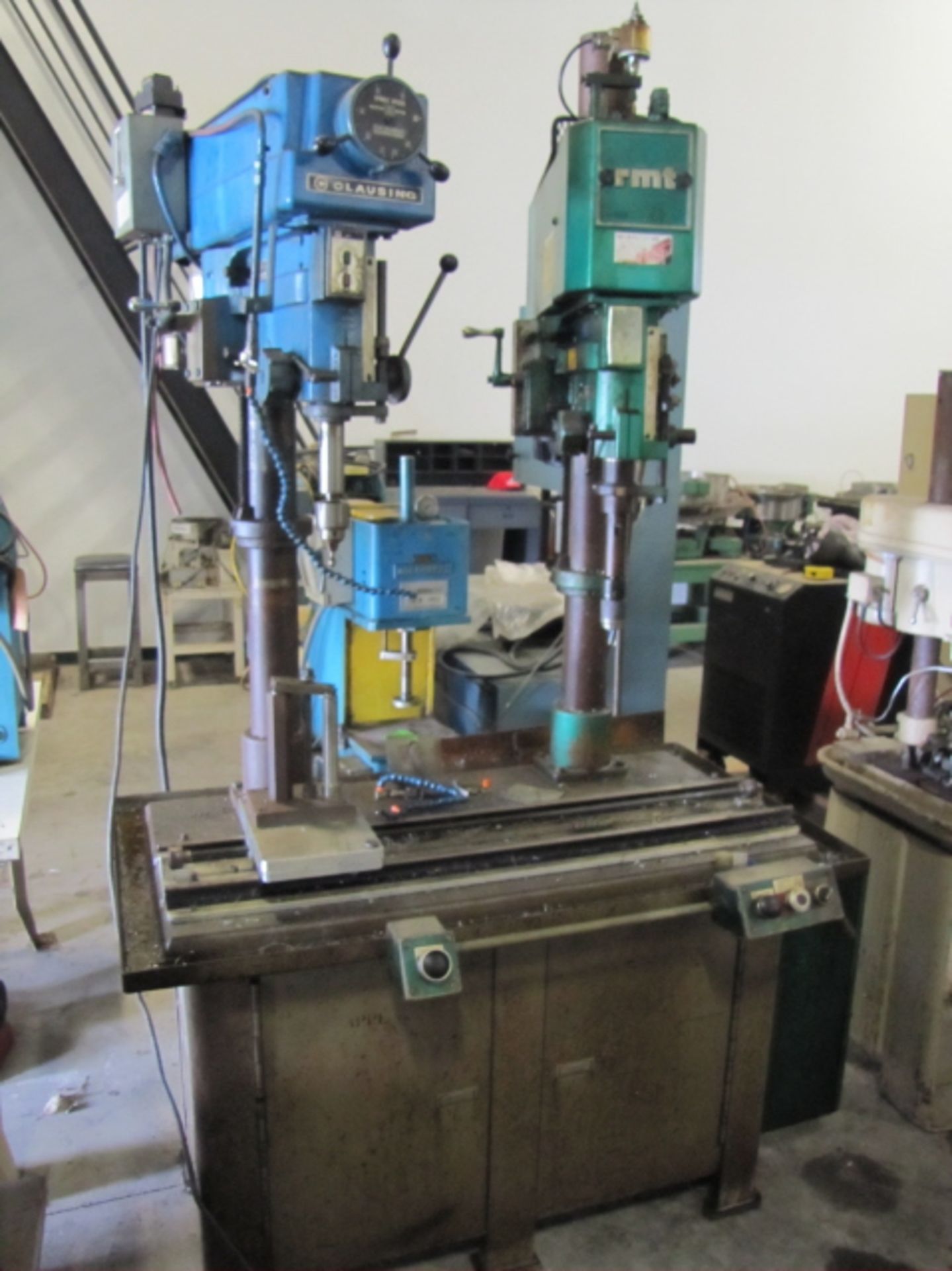 Dual Spindle Drill/Tap Setup: Clausing 2284 Variable Speed Drill, 20" Capacity - Image 3 of 4