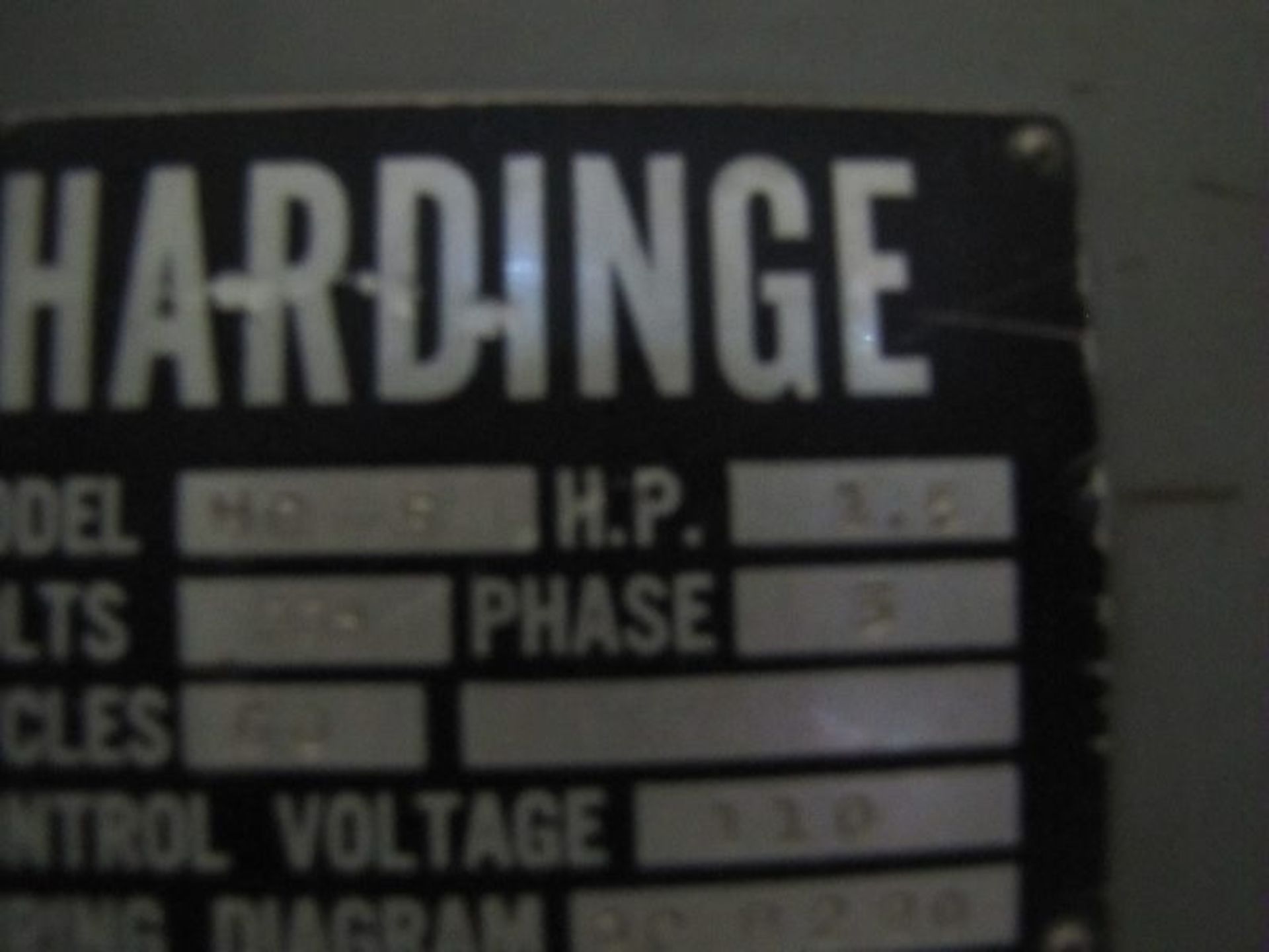 Hardinge HC-5 Chucker S/N: HC1974, Threading Attachment, 8 Station Turret, Turret Travel 13”, 5C - Image 5 of 9