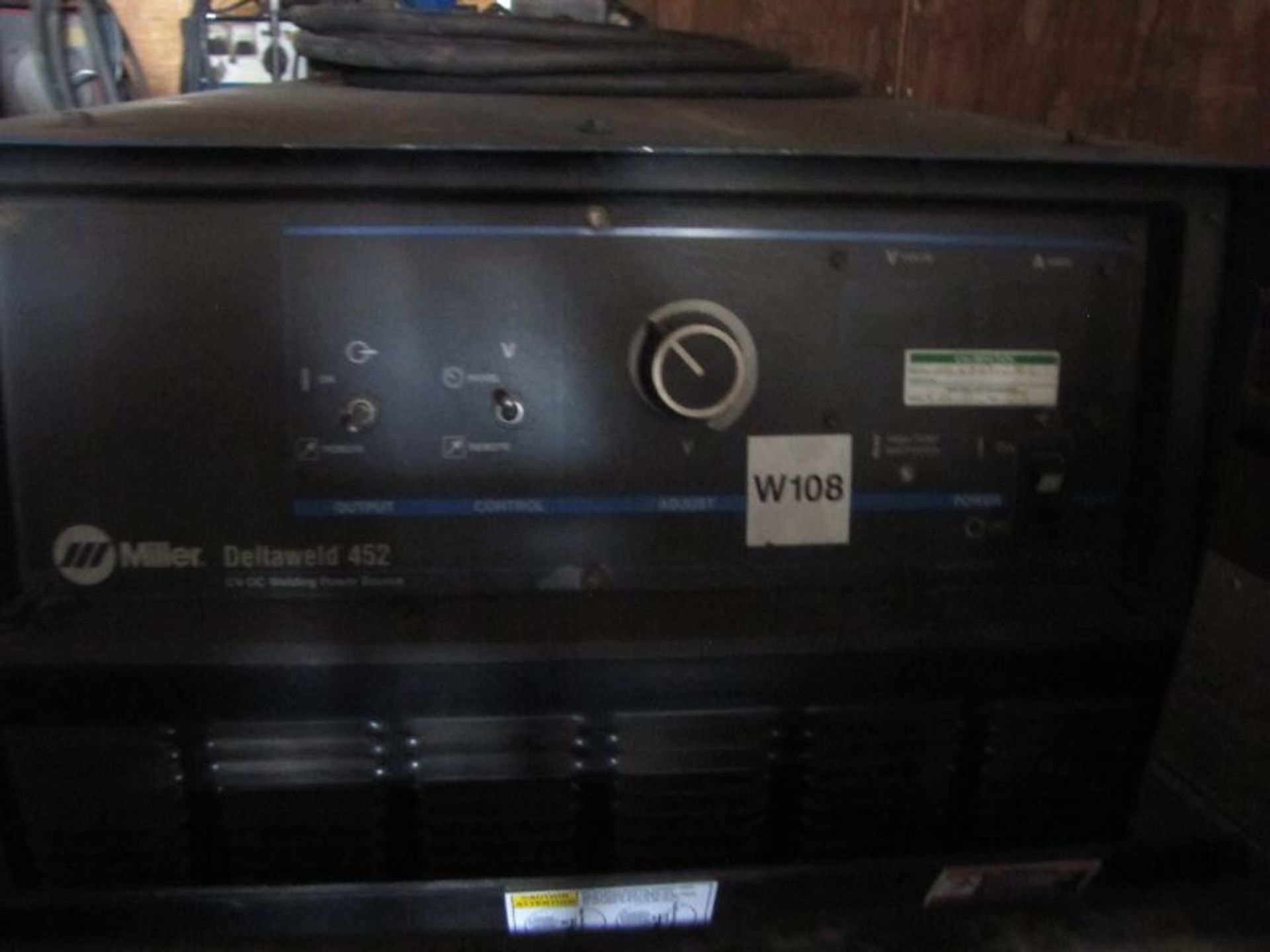 Miller Delta Weld 452 CV/DC Welding Power Source, S/N: LG231038C, Asset # W108, With Cable and - Image 2 of 6