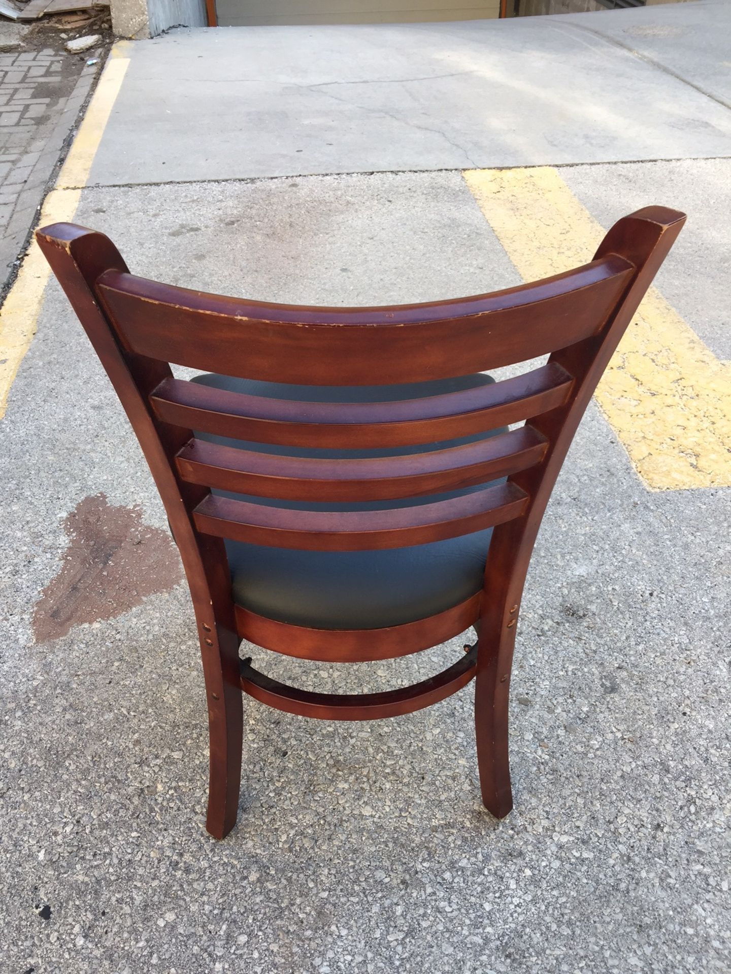 BLACK SOLID WOOD CHAIRS