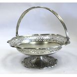 A George V Silver Basket, Blackmore & Fletcher Ltd, London, 1913 the pierced shaped circular body