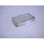 A William IV Silver Snuff Box, Nathaniel Mills, Birmingham, 1833 the rectangular body with engine