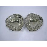 A Pair Of Victorian Silver Bon-Bon Dishes, Indecipherable Makers Mark, Chester, 1895 each pierced