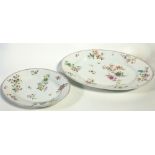 Two Berlin Oval Platters, Late 19th Century,